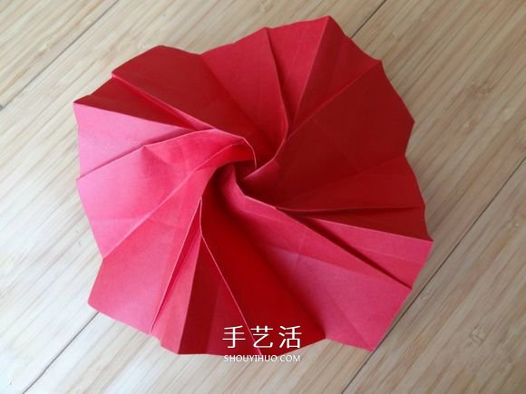 代表美麗和愛情！手工折紙卷心玫瑰步驟圖解 -  rpnrmr.com