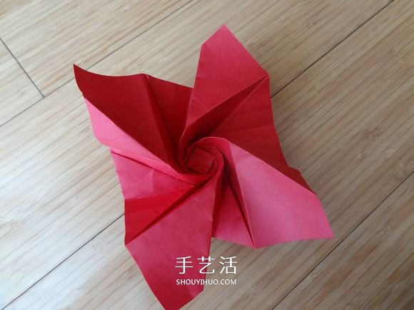 代表美麗和愛情！手工折紙卷心玫瑰步驟圖解 -  rpnrmr.com