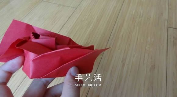 代表美麗和愛情！手工折紙卷心玫瑰步驟圖解 -  rpnrmr.com