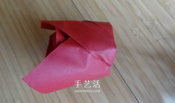 代表美麗和愛情！手工折紙卷心玫瑰步驟圖解 -  rpnrmr.com