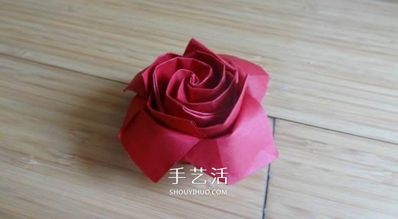 代表美麗和愛情！手工折紙卷心玫瑰步驟圖解 -  rpnrmr.com