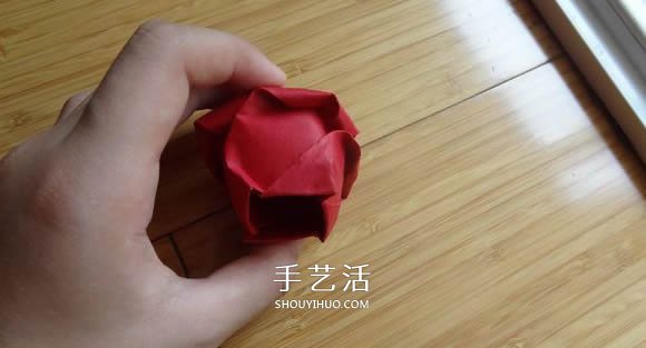 代表美麗和愛情！手工折紙卷心玫瑰步驟圖解 -  rpnrmr.com