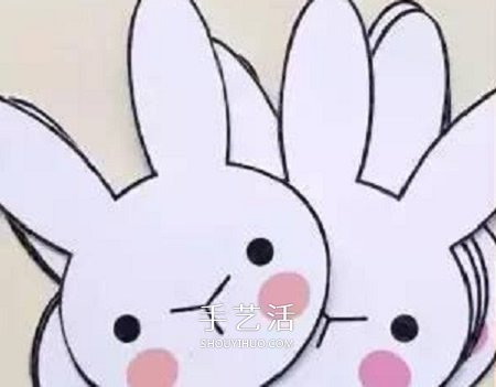 簡(jiǎn)單幼兒小手工 可愛(ài)的中秋節(jié)小白兔掛飾制作 -  rpnrmr.com