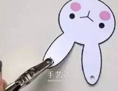 簡(jiǎn)單幼兒小手工 可愛(ài)的中秋節(jié)小白兔掛飾制作 -  rpnrmr.com