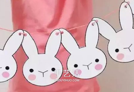 簡(jiǎn)單幼兒小手工 可愛(ài)的中秋節(jié)小白兔掛飾制作 -  rpnrmr.com