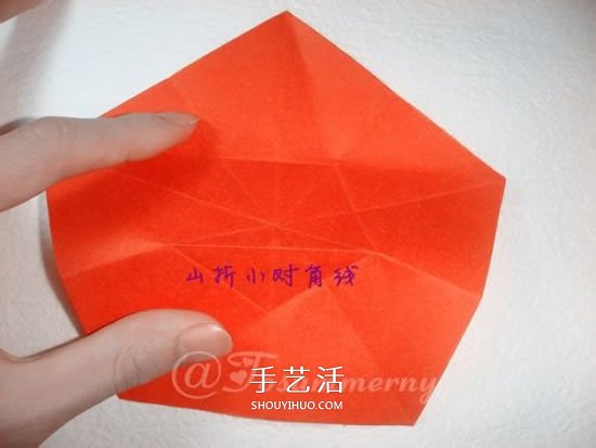 手工五星花的折法圖解 還可以做成花型收納盒 -  rpnrmr.com