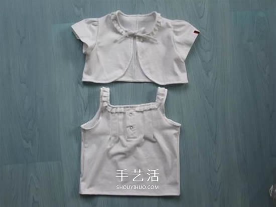 舊衣改造：男款T恤改造兒童坎肩背心套裝 -  rpnrmr.com