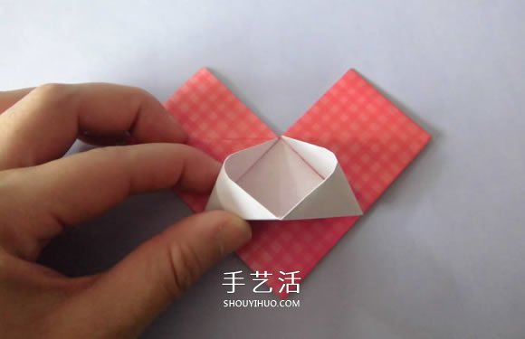 愛心插花的折法圖解 簡單帶花瓶的心形折紙 -  rpnrmr.com