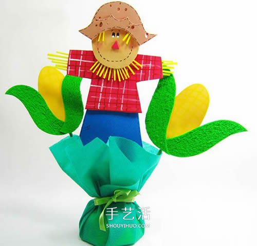 簡(jiǎn)單稻草人的做法圖解 手工制作稻草人裝飾品 -  rpnrmr.com