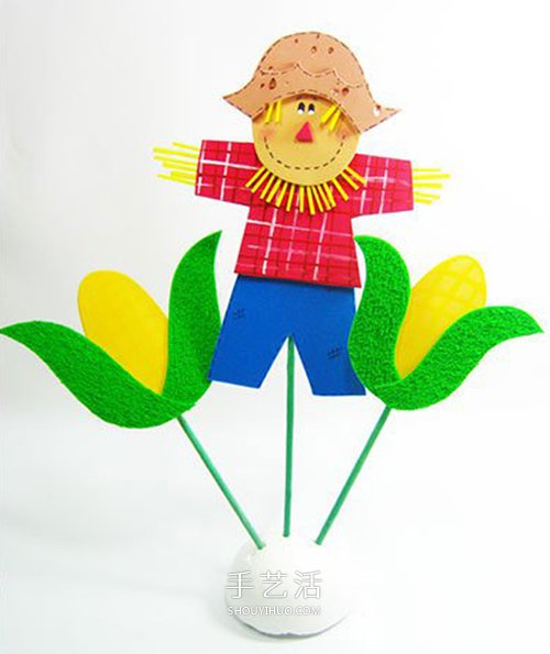 簡(jiǎn)單稻草人的做法圖解 手工制作稻草人裝飾品 -  rpnrmr.com