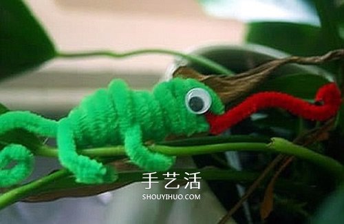 幼兒園手工制作變色龍 扭扭棒做變色龍的方法 -  rpnrmr.com