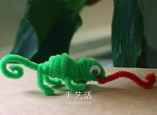 幼兒園手工制作變色龍 扭扭棒做變色龍的方法 -  rpnrmr.com