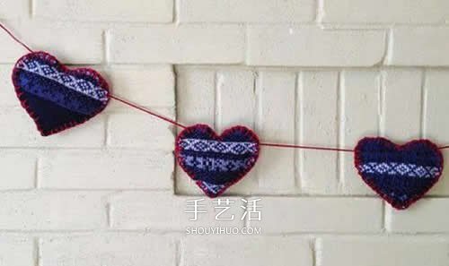 舊毛衣改造教程 DIY手工制作漂亮的愛心掛飾 -  rpnrmr.com