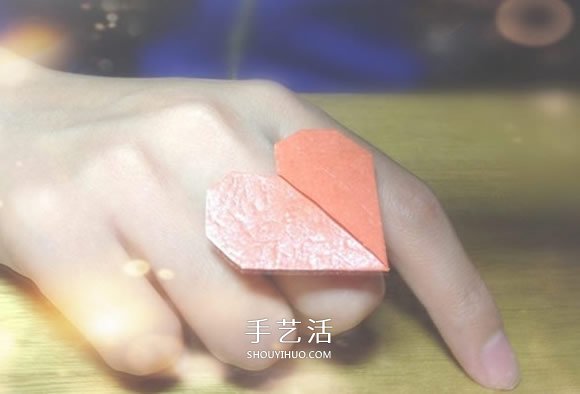 愛心戒指的折法圖解 怎么折心形戒指的教程 -  rpnrmr.com