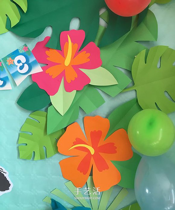 幼兒園手工制作花叢 簡單手工卡紙花叢的做法 -  rpnrmr.com