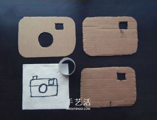 硬紙板手工制作相機(jī) 兒童做玩具相機(jī)的教程 -  rpnrmr.com