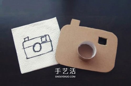 硬紙板手工制作相機(jī) 兒童做玩具相機(jī)的教程 -  rpnrmr.com
