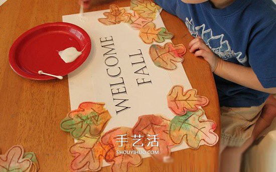 簡單幼兒小制作：歡迎秋天的樹葉卡片做法 -  rpnrmr.com