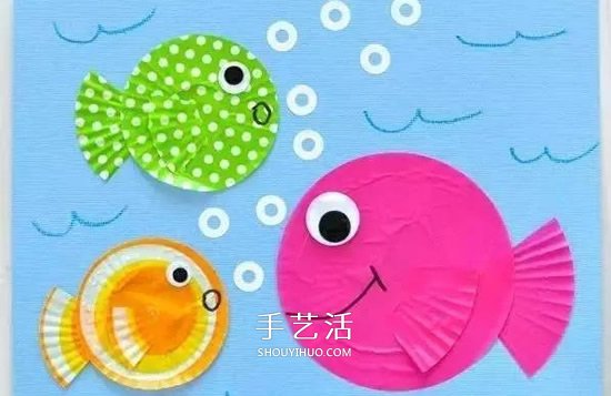 蛋糕紙貼畫可愛(ài)小魚 做出很童趣的海底世界 -  rpnrmr.com