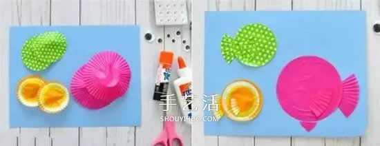 蛋糕紙貼畫可愛(ài)小魚 做出很童趣的海底世界 -  rpnrmr.com