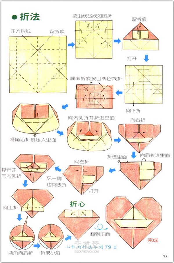 愛心怎么折？76種簡單心形的折紙方法圖解大全 -  rpnrmr.com
