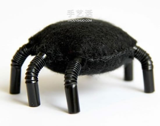 手工蜘蛛怎么做圖解 吸管手工制作萬圣節(jié)蜘蛛 -  rpnrmr.com