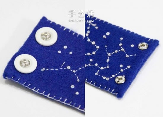 最愛美麗的星空！手工布藝星空腕帶的做法 -  rpnrmr.com