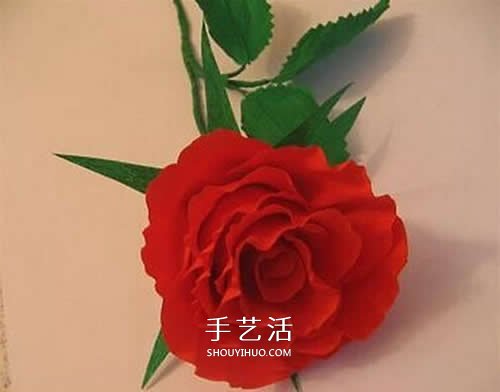 皺紋紙做花：漂亮紙玫瑰花的制作方法圖解 -  rpnrmr.com