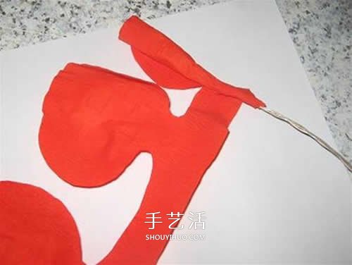 皺紋紙做花：漂亮紙玫瑰花的制作方法圖解 -  rpnrmr.com