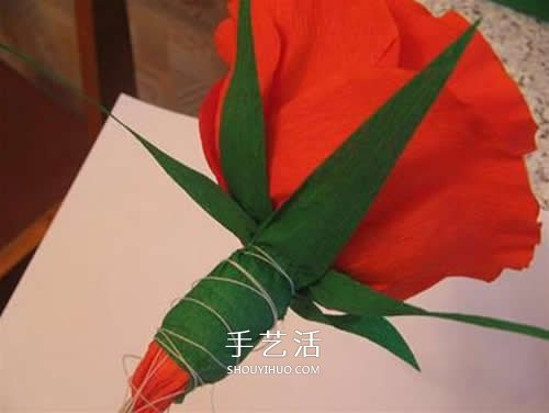 皺紋紙做花：漂亮紙玫瑰花的制作方法圖解 -  rpnrmr.com