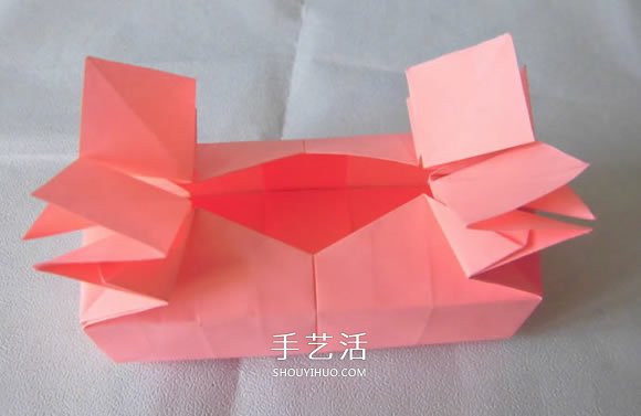 百合花紙巾盒的折法 帶花紙巾盒怎么折圖解 -  rpnrmr.com