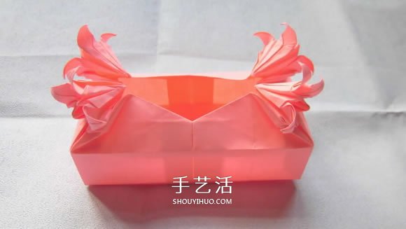 百合花紙巾盒的折法 帶花紙巾盒怎么折圖解 -  rpnrmr.com