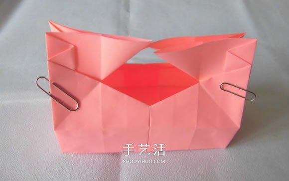 百合花紙巾盒的折法 帶花紙巾盒怎么折圖解 -  rpnrmr.com