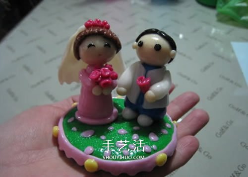 軟陶結(jié)婚娃娃的制作方法 很漂亮的婚慶裝飾擺件 -  rpnrmr.com