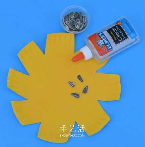 幼兒手工做向日葵的方法 紙盤向日葵制作圖片 -  rpnrmr.com