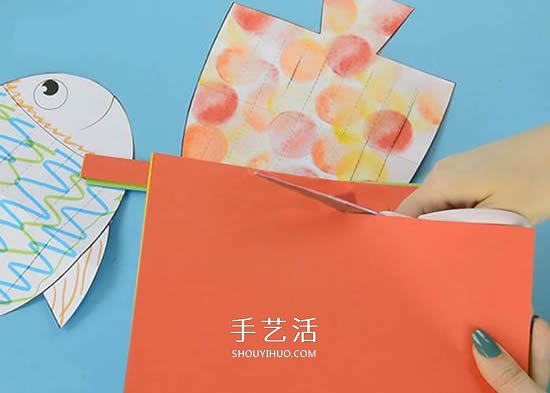 紙編小魚的詳細(xì)教程 彩紙做小魚的創(chuàng)意方法 -  rpnrmr.com