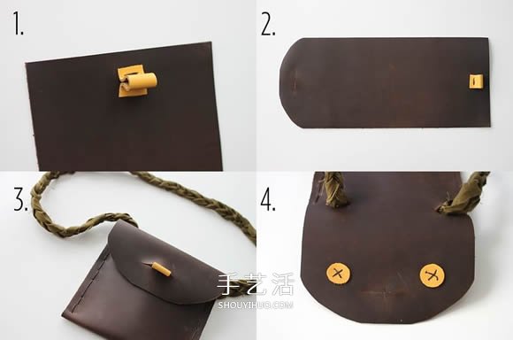 DIY兒童皮革單肩包圖解 小動(dòng)物皮革小包做法 -  rpnrmr.com