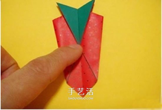 兒童折紙草莓的教程 簡單草莓怎么折圖解 -  rpnrmr.com