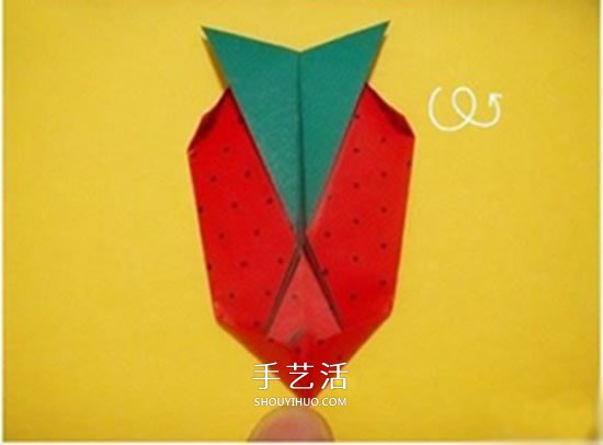 兒童折紙草莓的教程 簡單草莓怎么折圖解 -  rpnrmr.com
