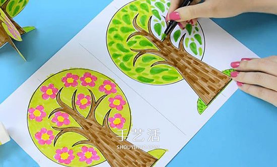 植樹節(jié)手工小制作 用卡紙做立體大樹的方法 -  rpnrmr.com