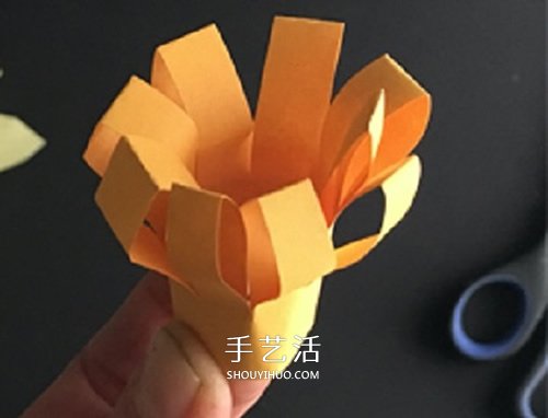 手工卡紙花的做法圖解 幼兒制作立體花朵教程 -  rpnrmr.com
