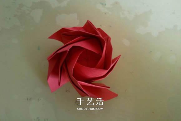 LS玫瑰花的折法圖解 手工怎么折LS玫瑰步驟 -  rpnrmr.com