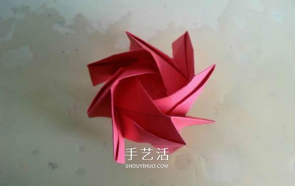 LS玫瑰花的折法圖解 手工怎么折LS玫瑰步驟 -  rpnrmr.com