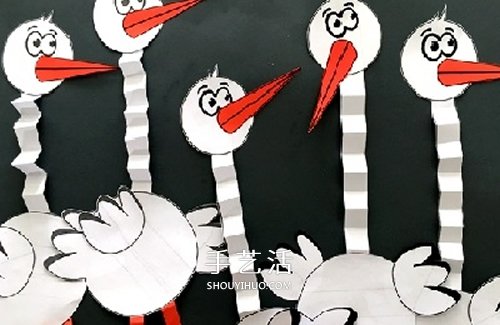 幼兒手工鴕鳥的制作方法 簡單卡紙做卡通鴕鳥 -  rpnrmr.com