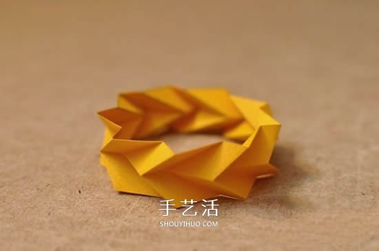 卡紙折手鐲的圖解教程 教你折出立體幾何手鐲 -  rpnrmr.com