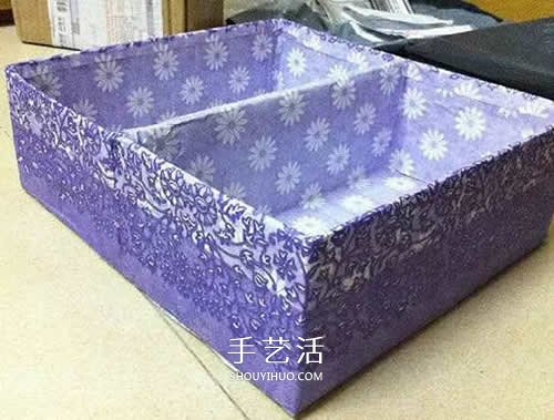 自制內(nèi)衣收納盒的做法 簡(jiǎn)單的鞋盒廢物利用DIY -  rpnrmr.com