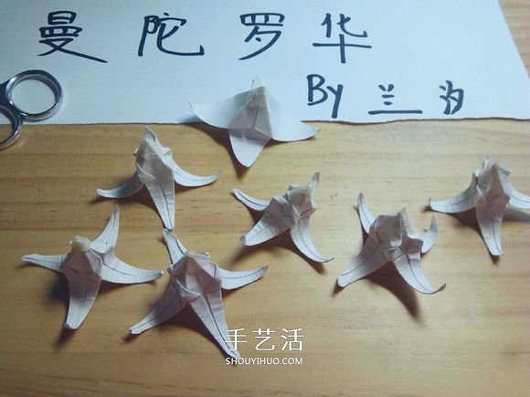 曼陀羅華的折法圖解 手工怎么折白色彼岸花 -  rpnrmr.com