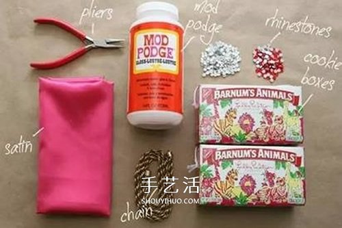 餅干盒子廢物利用 DIY制作時尚手提包的做法 -  rpnrmr.com
