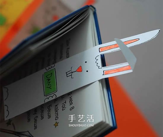卡通兔子書簽怎么做 幼兒用卡紙制作卡通書簽 -  rpnrmr.com