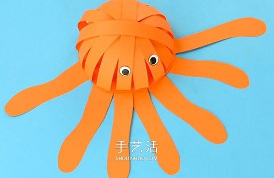 幼兒園手工章魚的制作 簡單卡紙章魚怎么做 -  rpnrmr.com